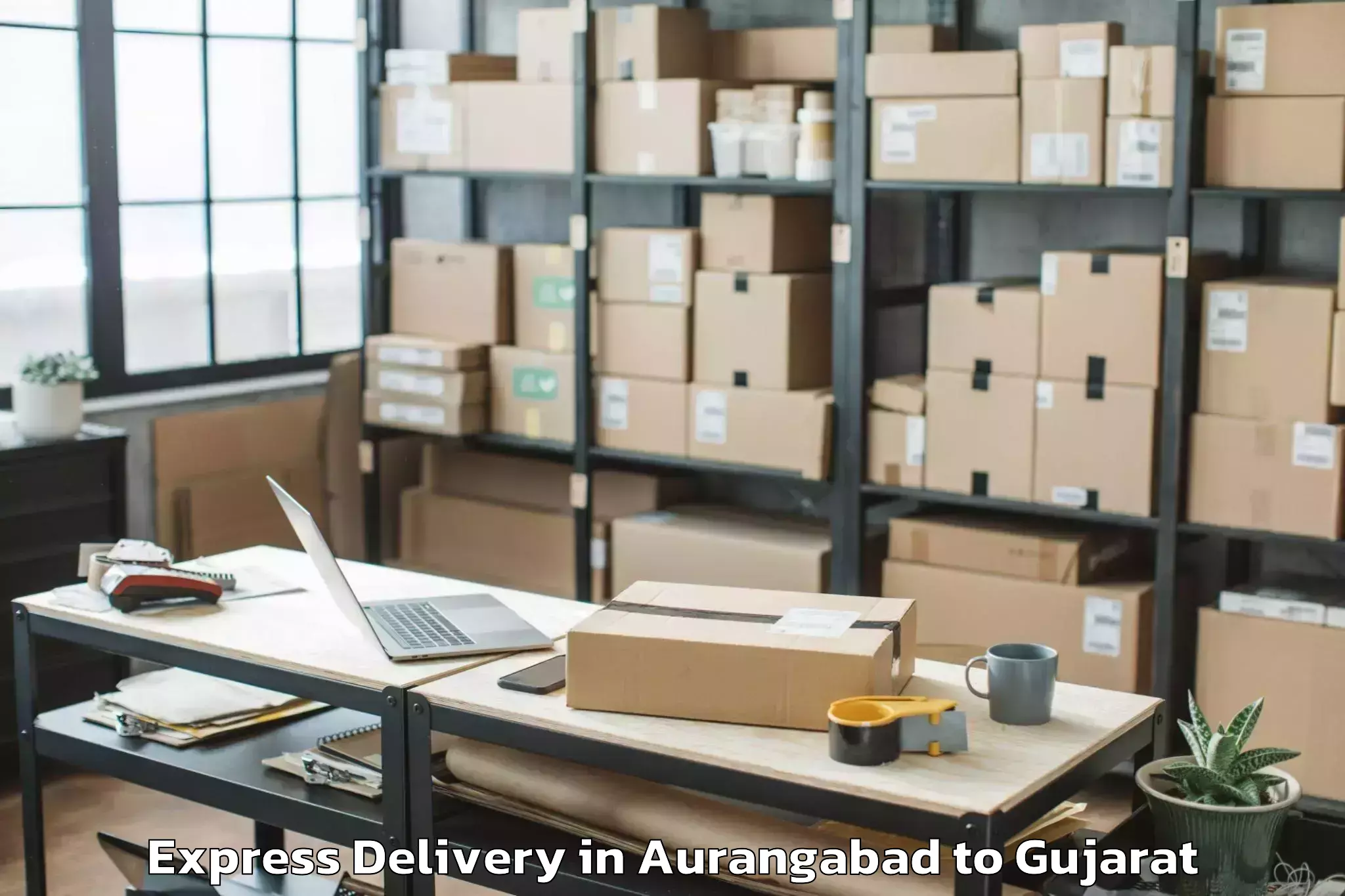 Discover Aurangabad to Kaprada Express Delivery